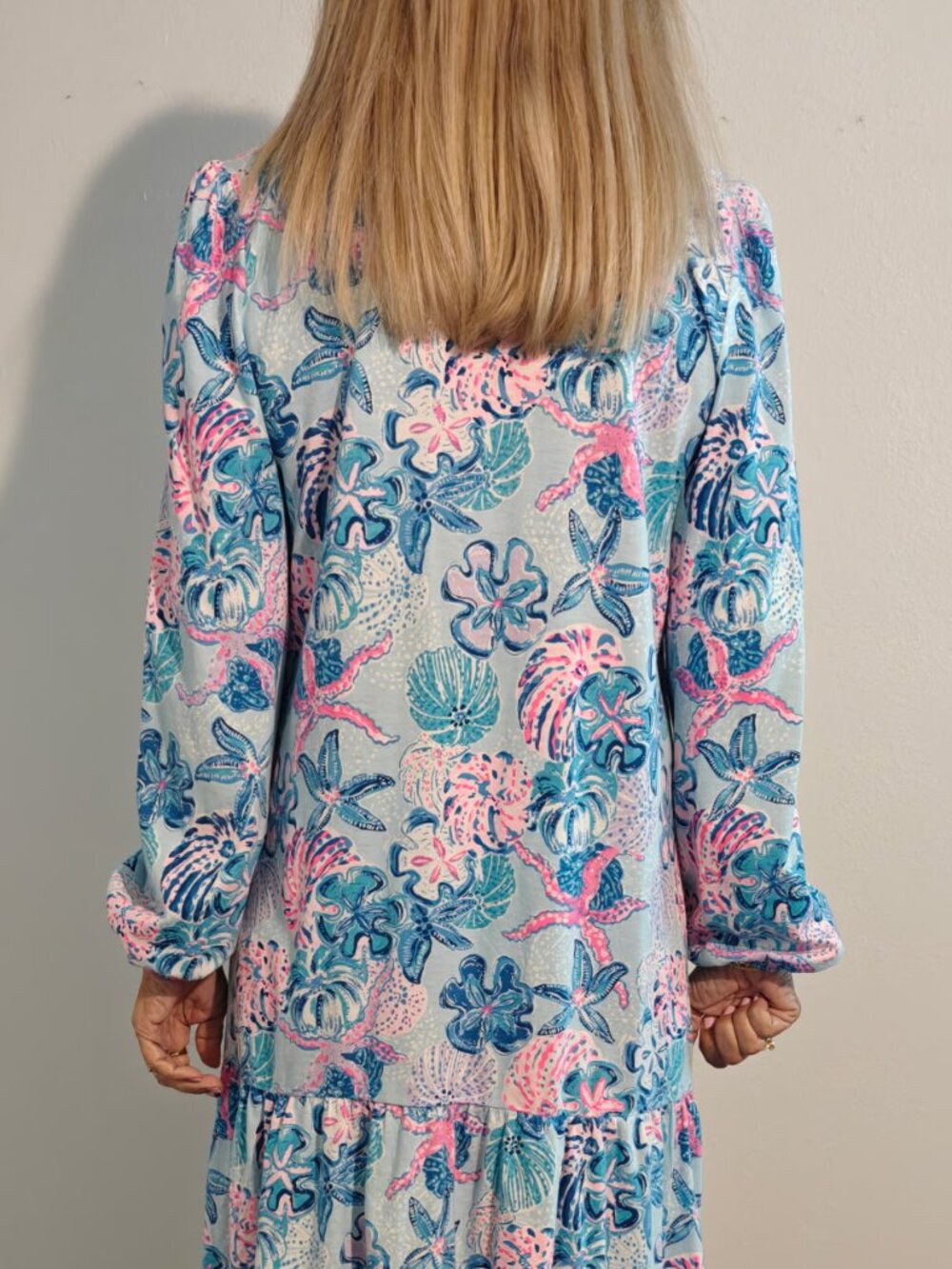 Lilly Pulitzer Alyssa dress Bahamas Beachcomber Size L - Picture 4 of 4